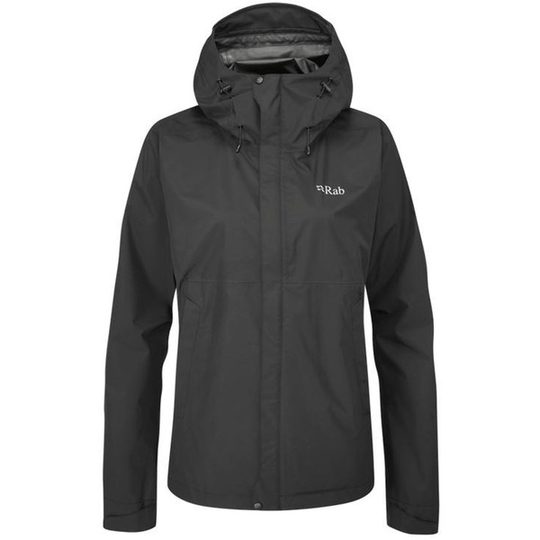 Rab Downpour Eco Jacket Wmns - Black - Naiset - 10