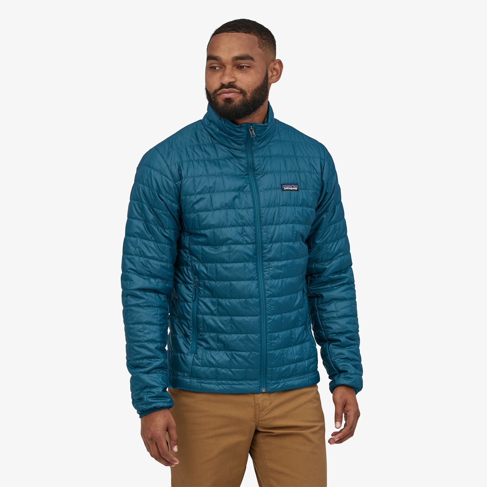 Patagonia Miesten Nano Puff Toppatakki - Kierrätetty Polyesteri, Crater Blue / L