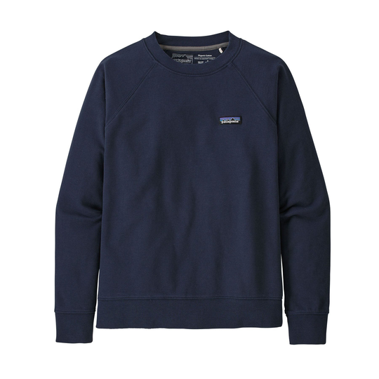 Patagonia Naisten P-6 Label Organic Crew collegepaita - Luomupuuvillaa, New Navy / S