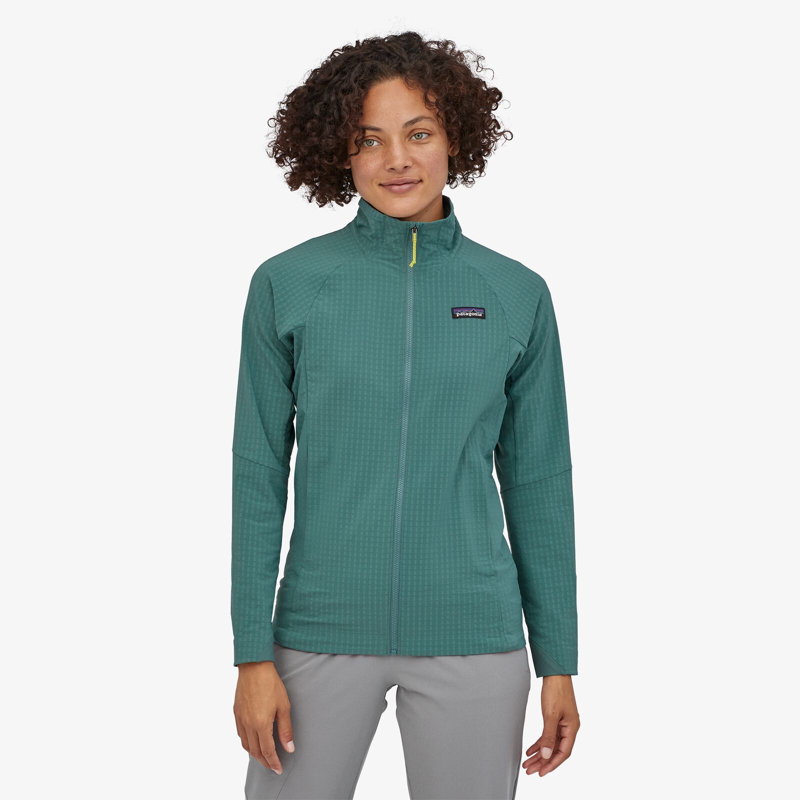 Patagonia Naisten R1® TechFace Takki - Kierrätetystä polyesterista, Regen Green / M