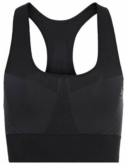 Seamless Medium Sport Bra Musta XS