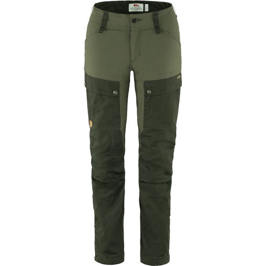 Fjällräven Naisten Keb housut - G-1000® Eco, Deep Forest-Laurel Green / 36 / Regular