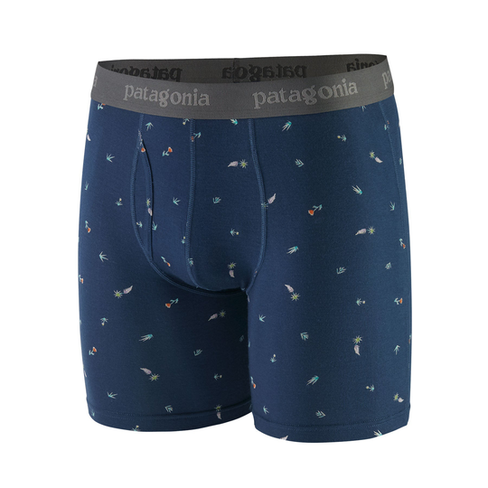 Patagonia Miesten Essential Bokserit Urheiluun - TENCEL-kankaasta, River Walk: Tidepool Blue / M / 6"