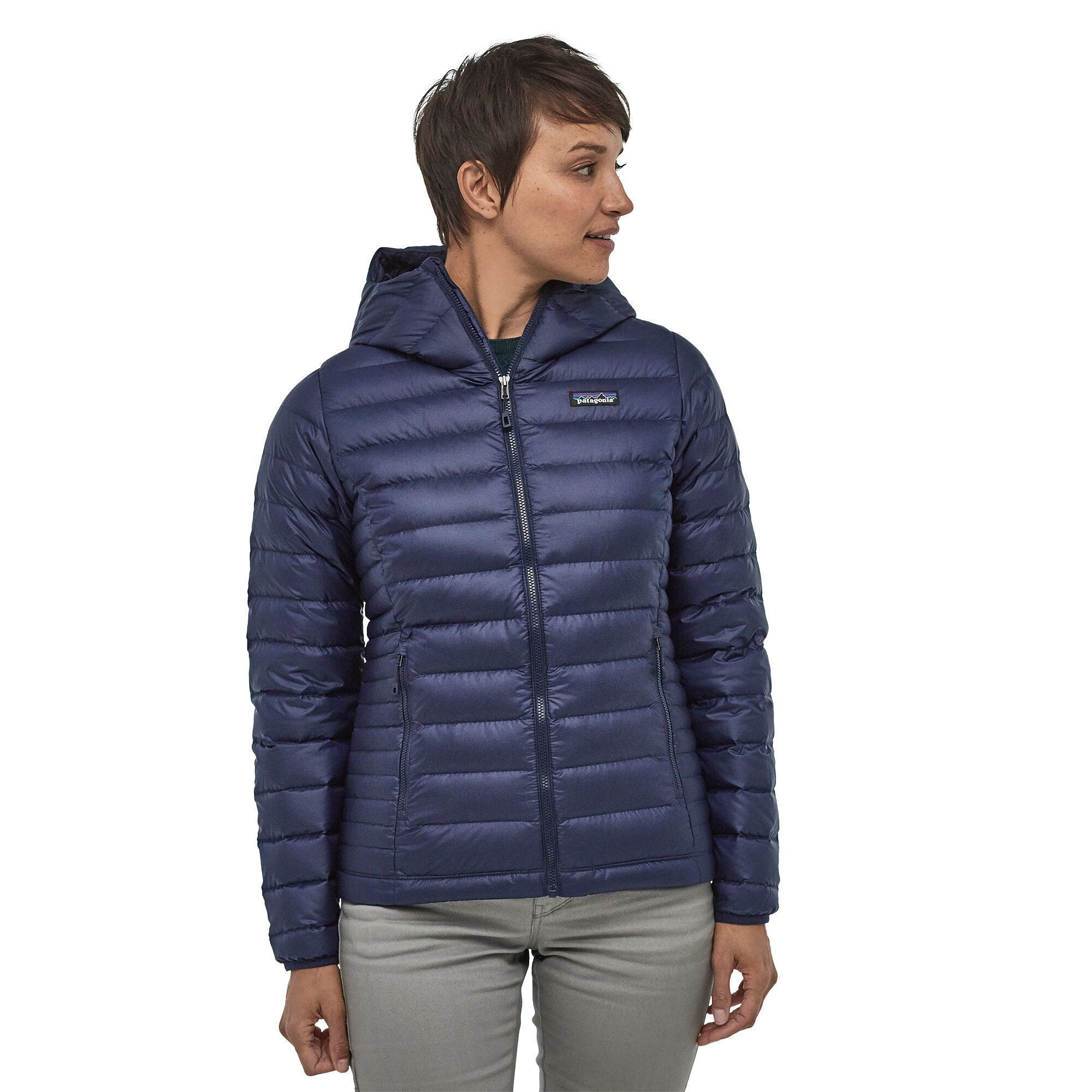 Patagonia Naisten Down Sweater Hupullinen Untuvatakki - Eettisestä Untuvasta, Classic Navy / S