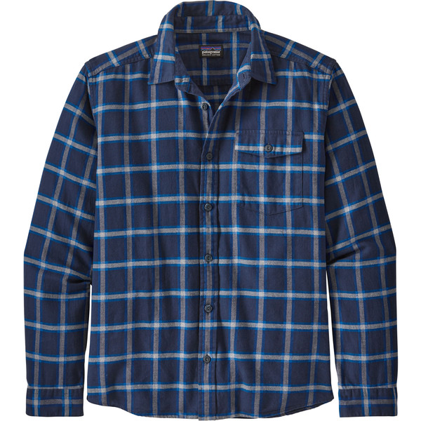 Patagonia M' S L/s Lightweight Fjord Flannel Shirt - Grange: New Navy - Miehet - L