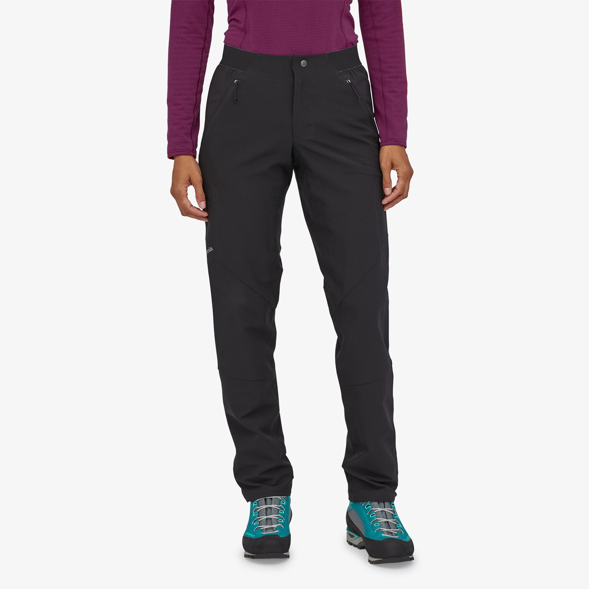 Naisten Patagonia Simul Alpine Pants – softshell-housut ulkoiluun, Black / 6