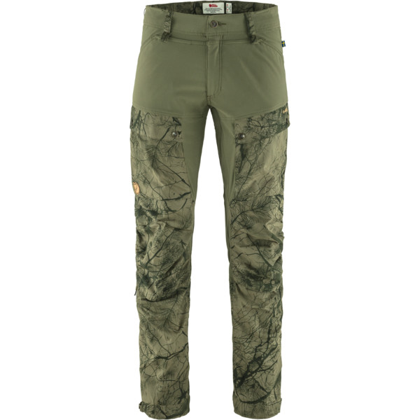 Fjällräven Keb Trousers M Reg - Green Camo-laurel Green - Miehet - 44