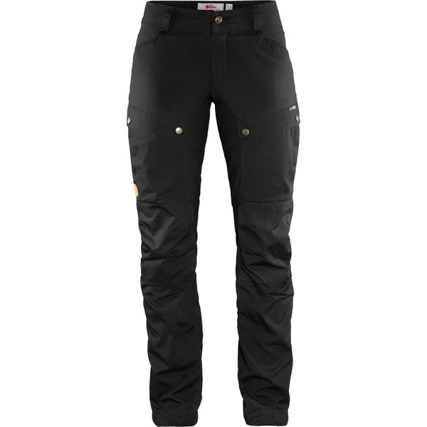 Fjällräven Keb Trousers Curved W Short - Black - Naiset - 34