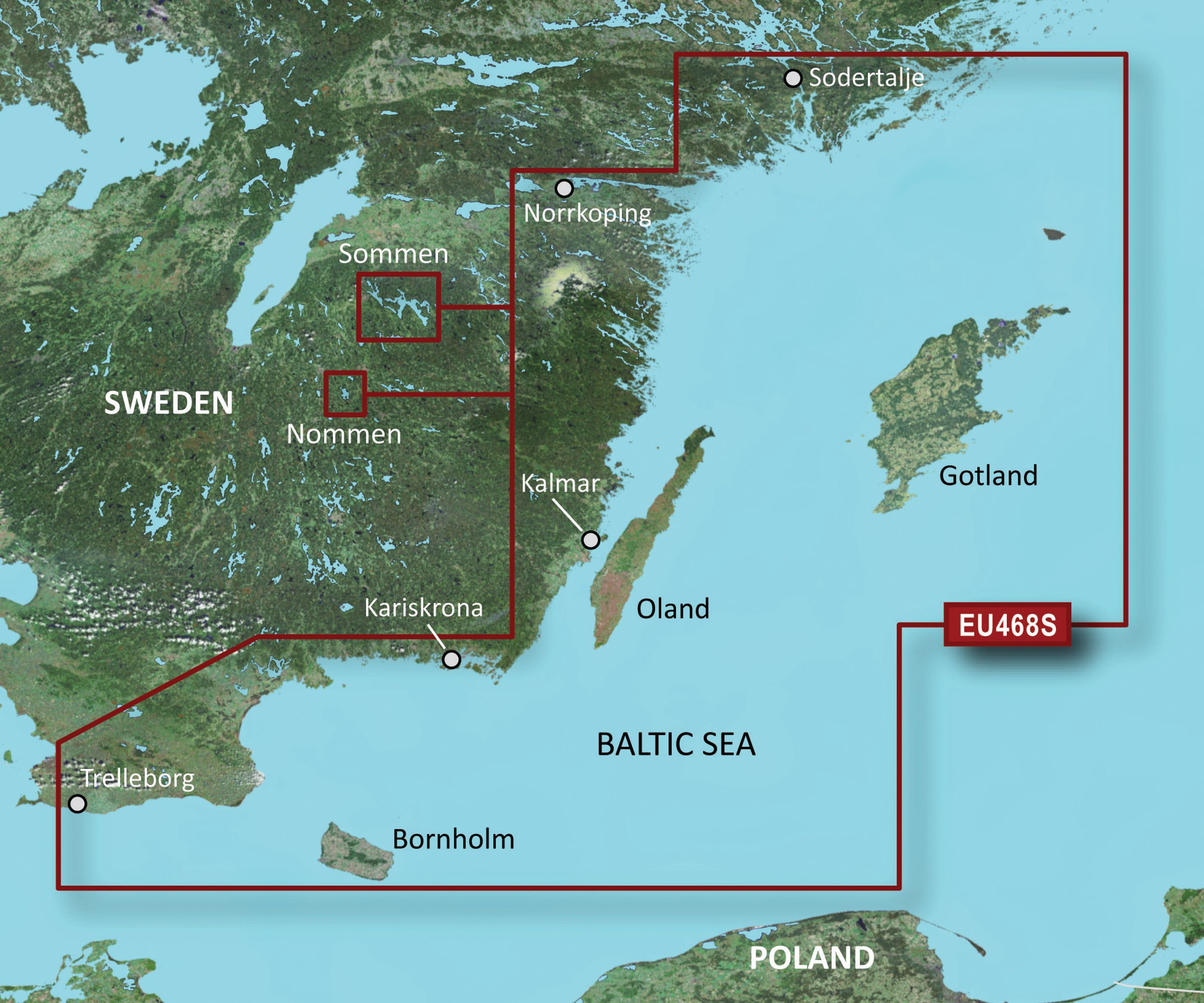 Bluechart g3 vision kartat, veu468s sodertalje-trelleborg