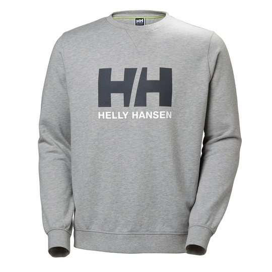 Helly hansen logo crew huppari, harmaa, koko s
