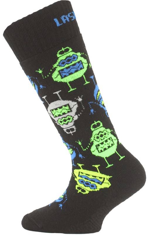 SJE Kids Merino Socks Musta / Vihreä S