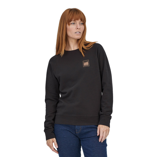 Patagonia naisten Alpine Icon collegepaita - Luomupuuvillaa, Ink Black / M
