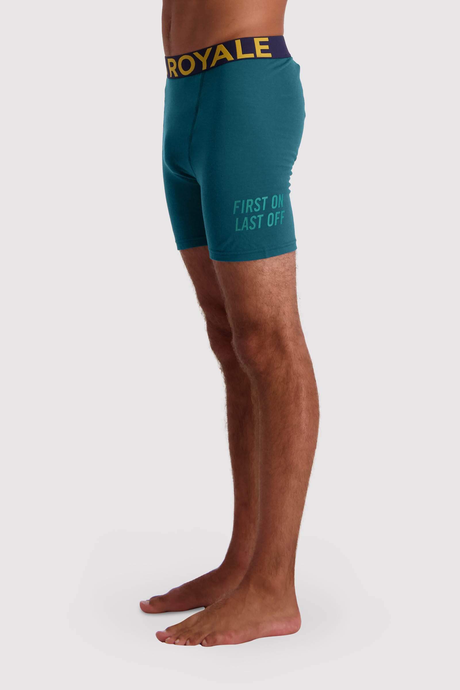 Mons Royale Miesten Hold 'em Boxer Alushousut - Merinovillasta, Deep Teal / S