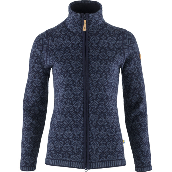 Fjällräven Snow Cardigan W - Dark Navy - Naiset - L