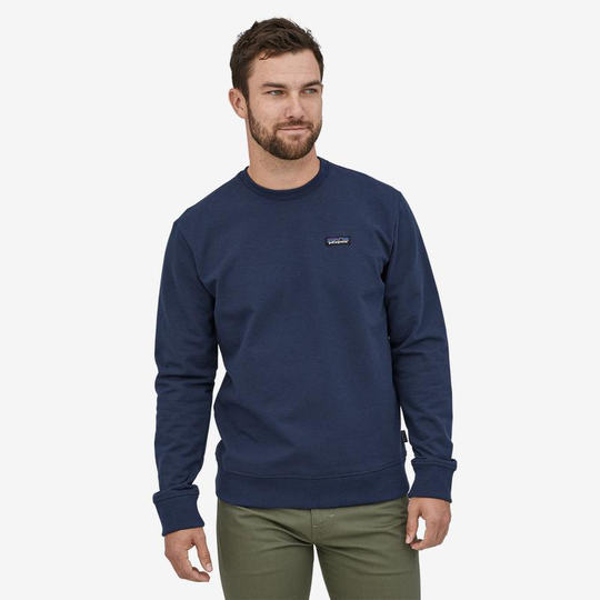 Miesten Patagonia P-6 Label Uprisal Crew Sweatshirt – kierrätetyistä materiaaleista, Classic Navy / S