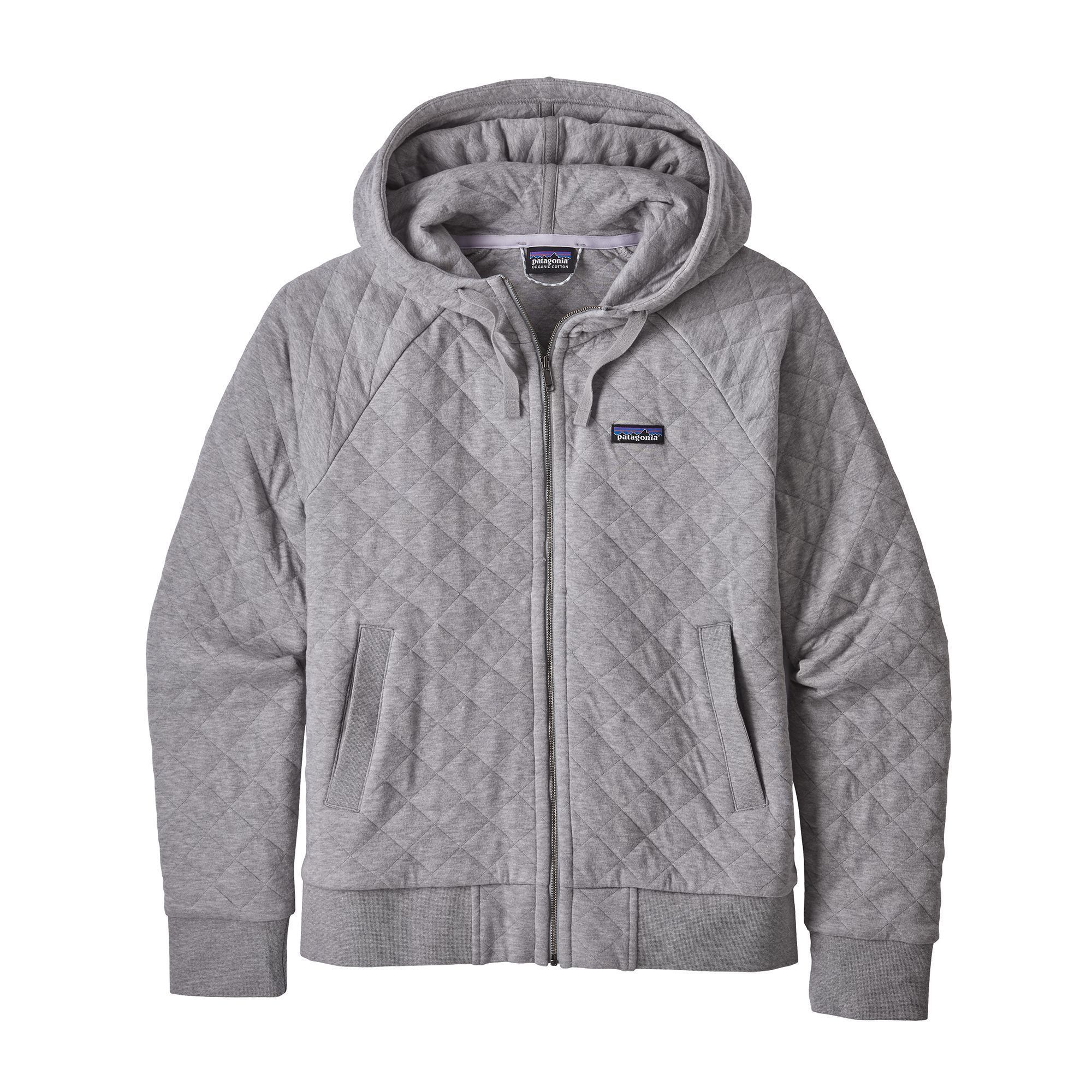 Patagonia Naisten Quilt Crew Collegepaita - Luomupuuvillaa, Drifter Grey / XS