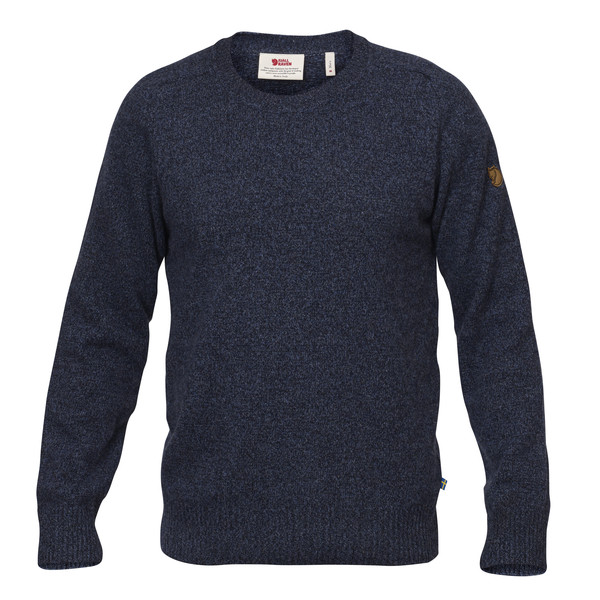 Fjällräven Övik Re Wool Sweater M - Dark Navy - Miehet - XS