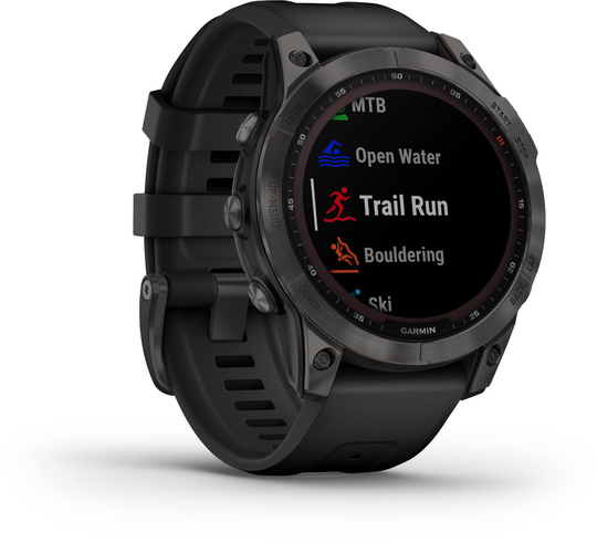Fenix 7X Sapphire Solar Harmaa