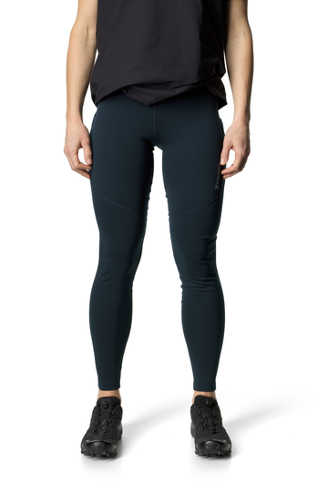 Houdini Naisten Adventure Tights leggingsit - Kierrätettyä polyesteria, Blue Illusion / S