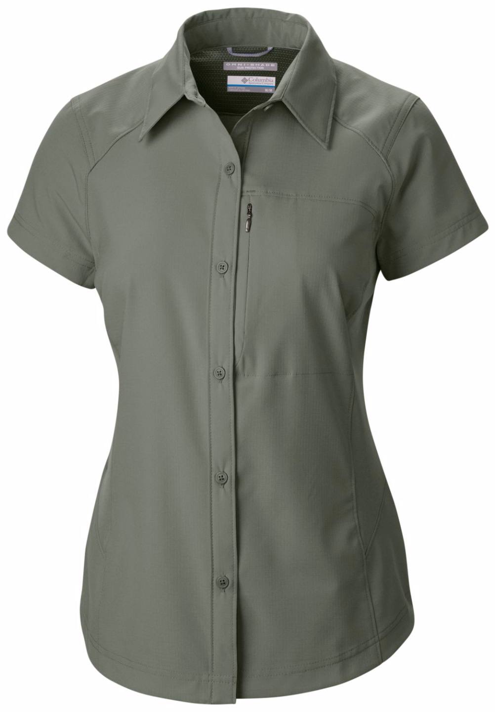 Women's Silver Ridge S/S Shirt Tummanvihreä S