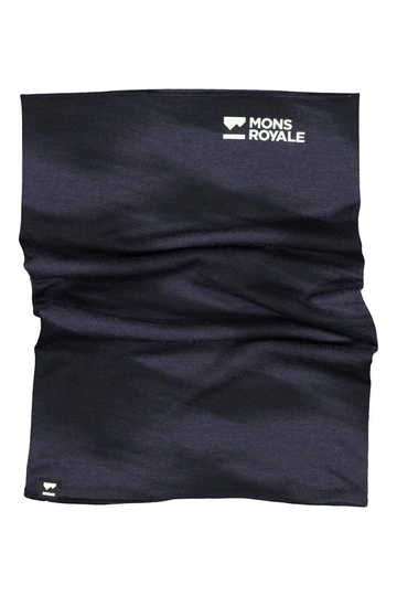 Mons Royale Double Up Neck Warmer Huivi - Merinovillasta, Motion 9