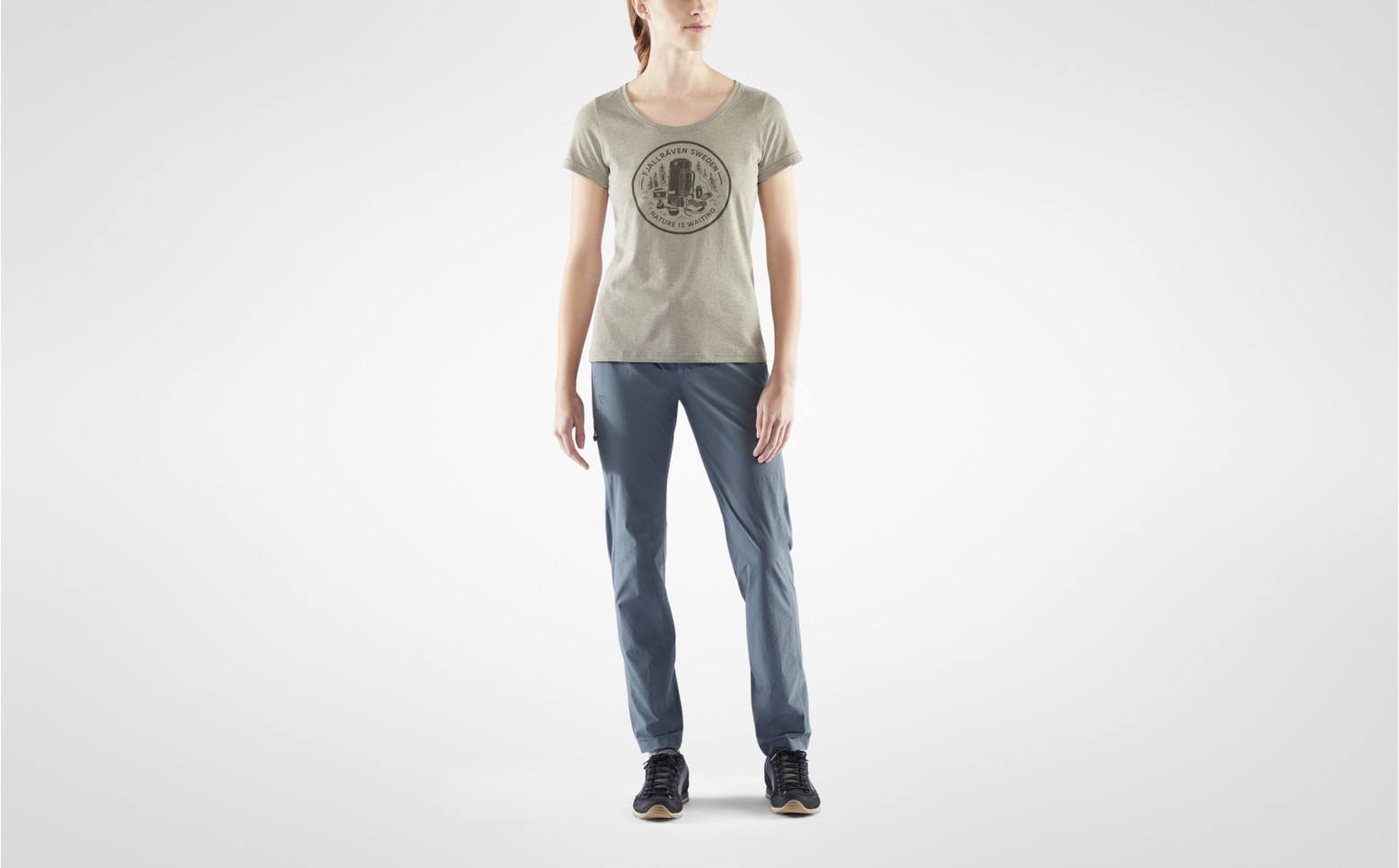 Fikapaus T-Shirt W Light Olive L