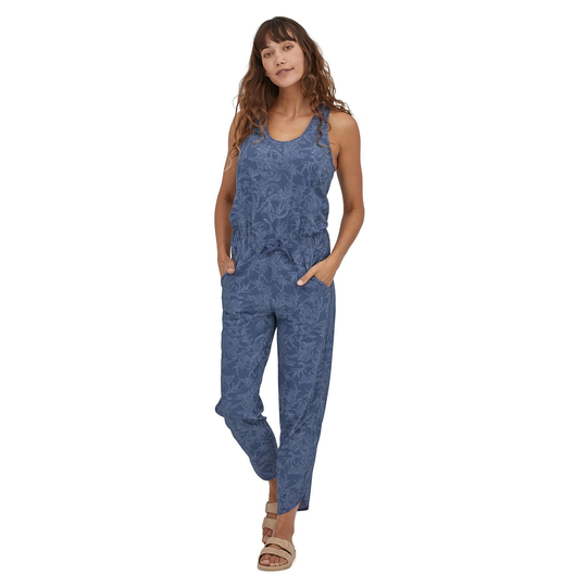 Patagonia Naisten Fleetwith Romper Jumpsuit-haalaripuku, Monkey Flower: Current Blue / S