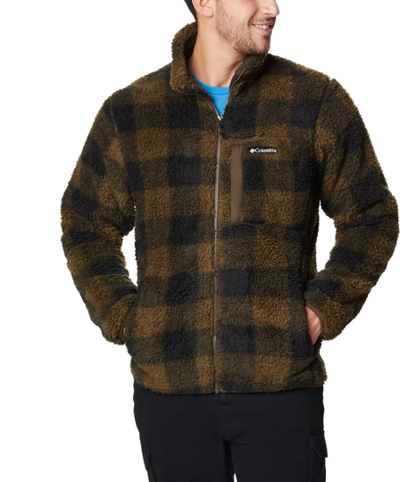 Winter Pass Print Fleece Oliivi S