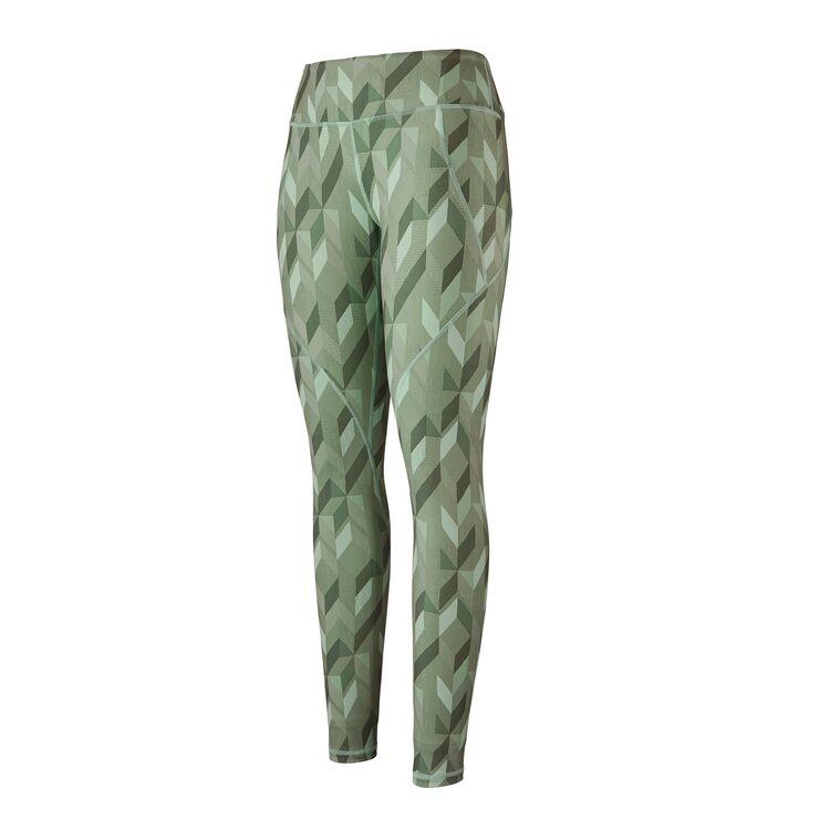 Patagonia Naisten Centered Leggingsit - Kierrätettyä Polyesteria, Fast Quilt: Gypsum Green / L
