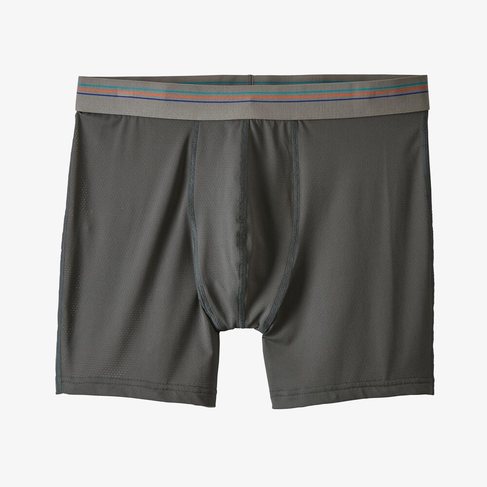 Patagonia miesten Sender Bokser Briefs - kierrätettyä nailonia, Forge Grey / M