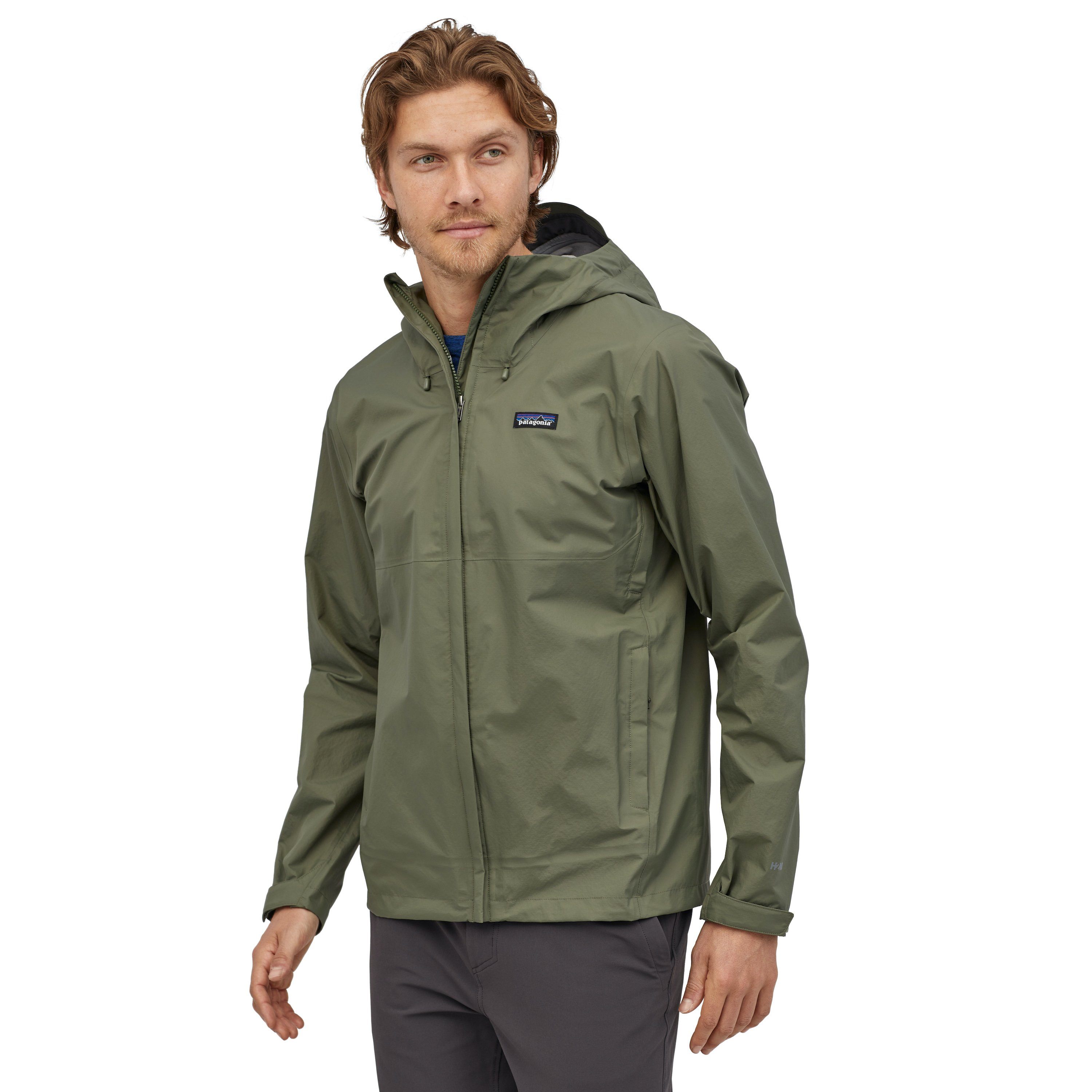 Miesten Patagonia 3L Torrentshell Kuoritakki - Vastuullinen valinta, Industrial Green / M