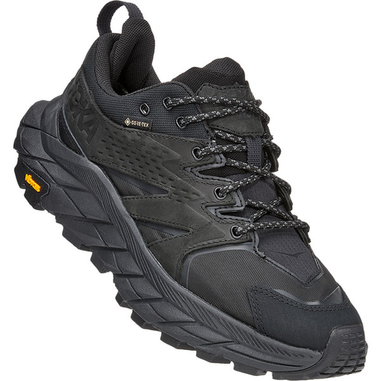 Hoka One One W Anacapa Low Gtx - Black / Black - Naiset - 6,5