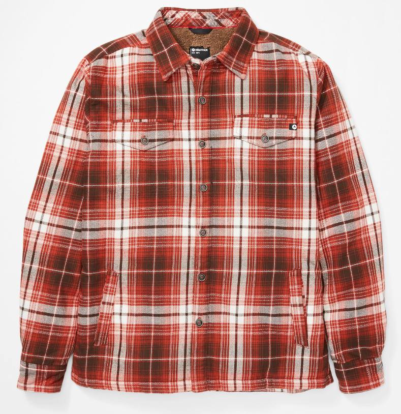 Ridgefield LS Flannel Shirt Tummanpunainen S