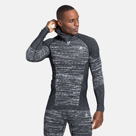 The Blackcomb ECO long sleeve with facemask Musta S