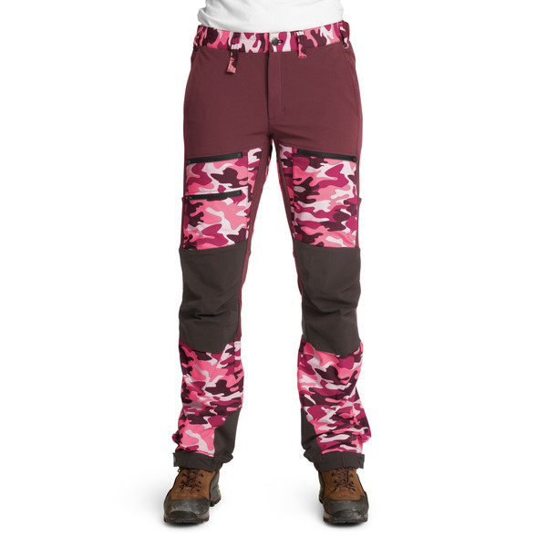 Is Not Enough Athena Trekking Pro Pants - Hot Pink Camouflage - Naiset - XS