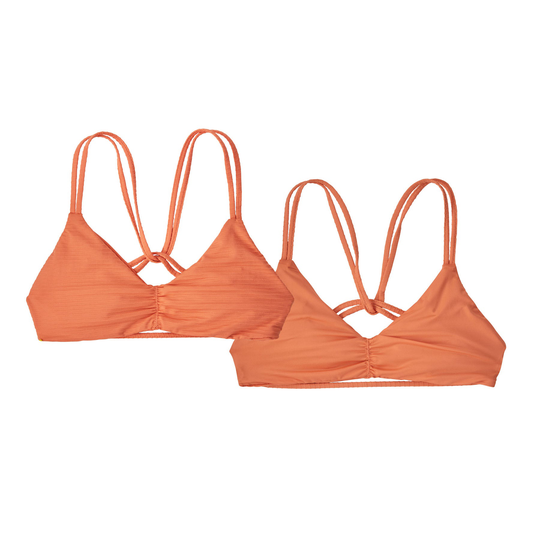 Patagonia Naisten Käännettävät Seaglass Bay Bikinit, Ripple: Tigerlily Orange / S