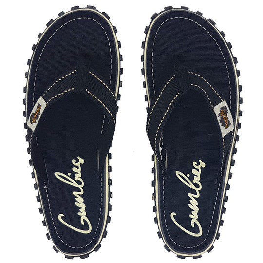 Gumbies Islander Canvas Flip-flops - Black - Unisex - 46