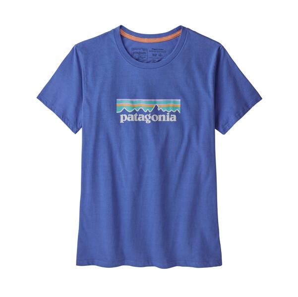 Patagonia Pastel P-6 Logo Organic Cotton Crew T-Paita - Luomupuuvilla, Float Blue / S