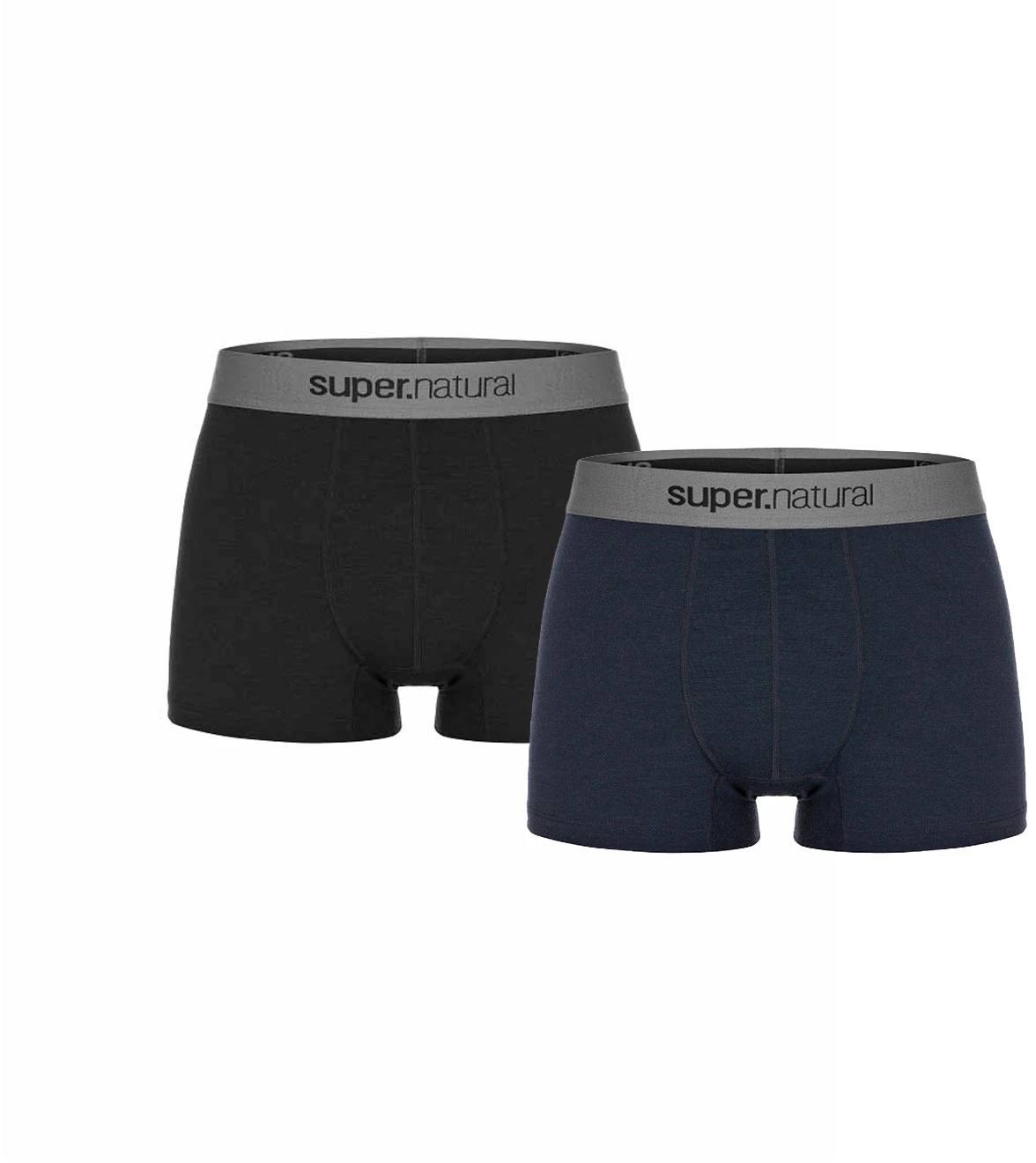 Base Boxer 2-pack Musta / Sininen S