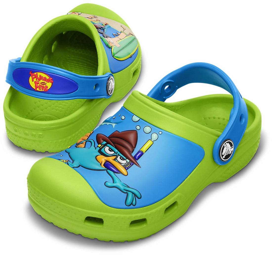 Creative Crocs Phineas & Ferb Vaaleanvihreä US 6