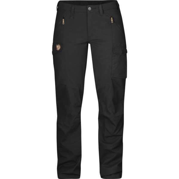 Fjällräven Nikka Trousers Curved W - Black - Naiset - 34