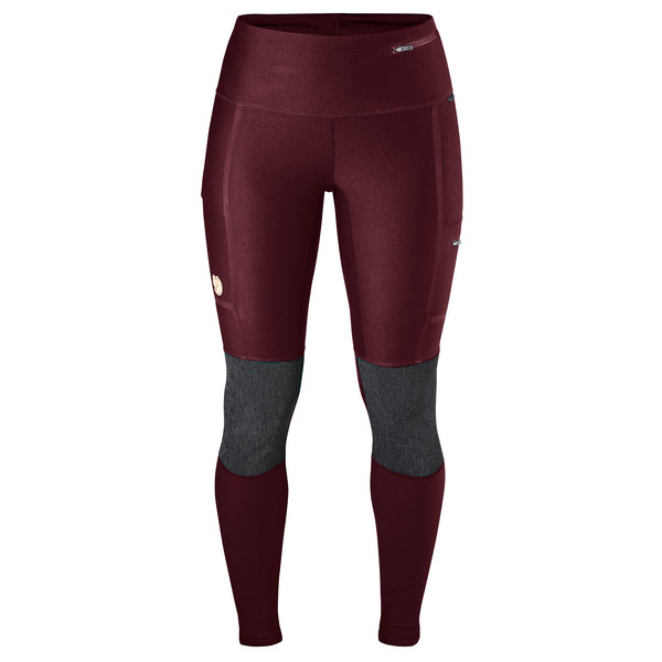 Fjällräven Abisko Trekking Tights W - Dark Garnet - Naiset - L