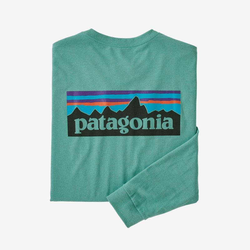 Patagonia Miesten Pitkähihainen P-6 Logo Responsibili-Tee® T-paita, Light Beryl Green / M
