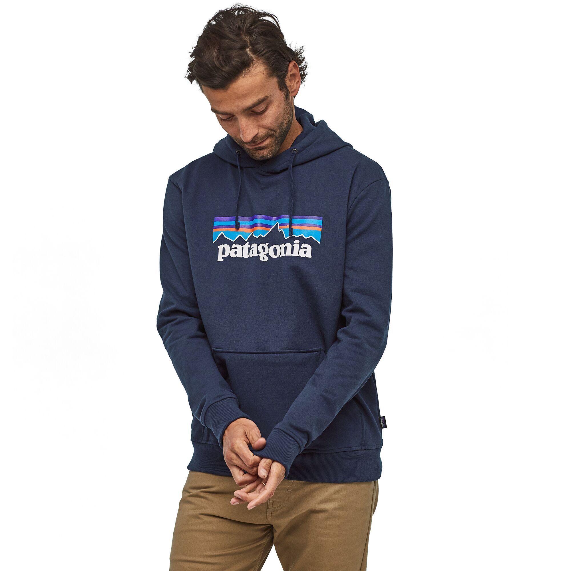 Patagonia Miesten Huppari: P-6 Logo Uprisal Hoody, Classic Navy / S