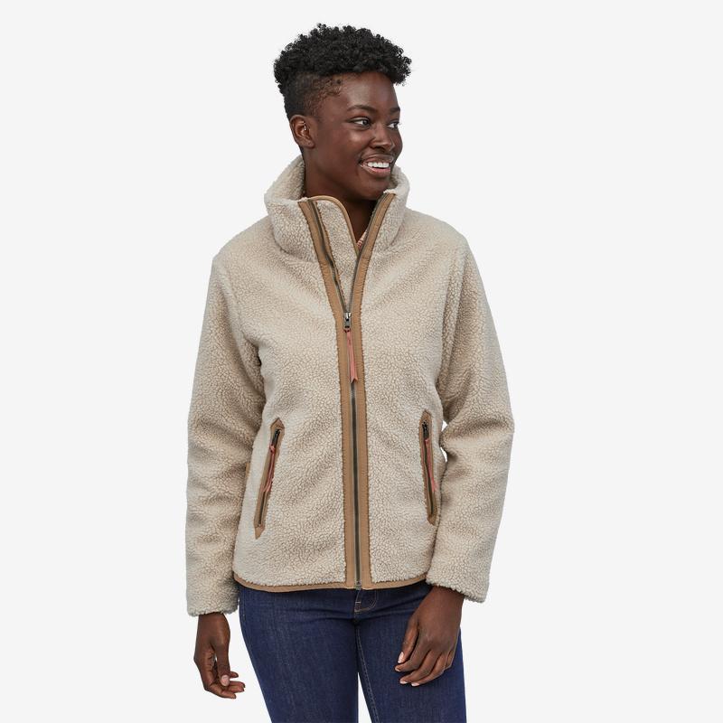 Patagonia Naisten Divided Sky Jkt – fleecetakki, Natural w/Bearfoot Tan / S