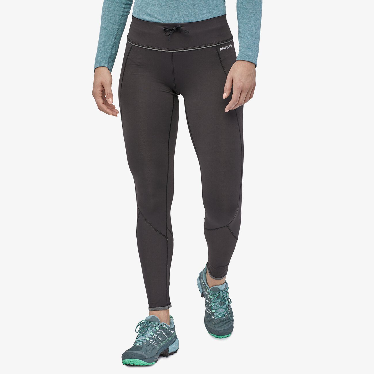 Patagonia Naisten Peak Mission Juoksutrikoot - Kierrätettyä Nylon, Black / S