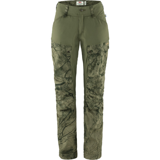 Fjällräven Keb Trousers W Short - Green Camo-laurel Green - Naiset - 34