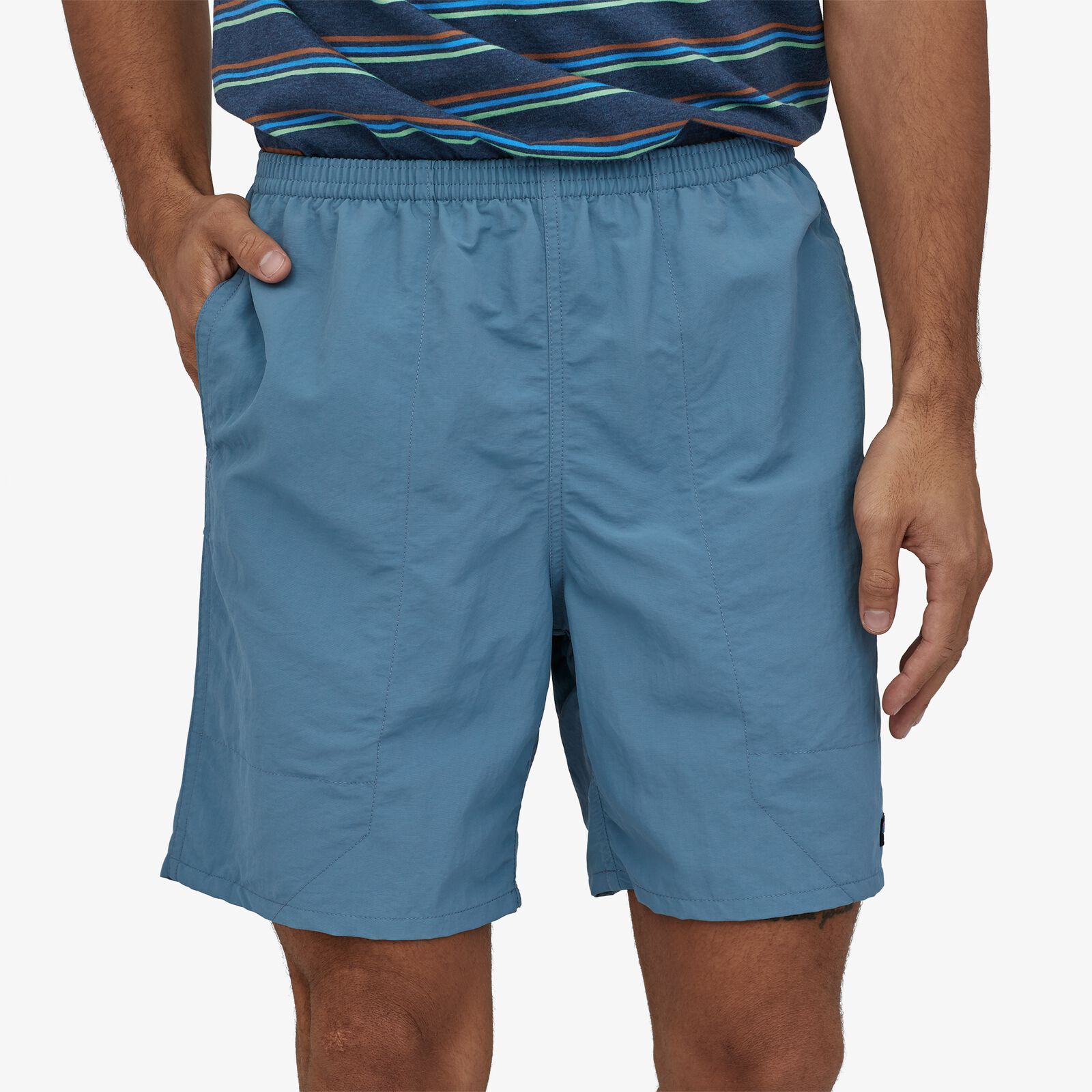 Patagonia Men's Baggies Longs -shortsit - 7" - Kierrätettyä nylonia, Pigeon Blue / S