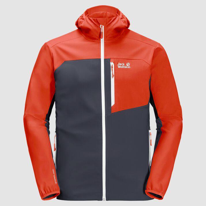 Eagle Peak II Softshell Jacket Ebony/Punainen S