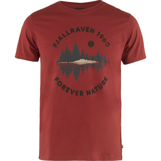 Fjällräven Forest Mirror T-shirt M - Deep Red - Miehet - L